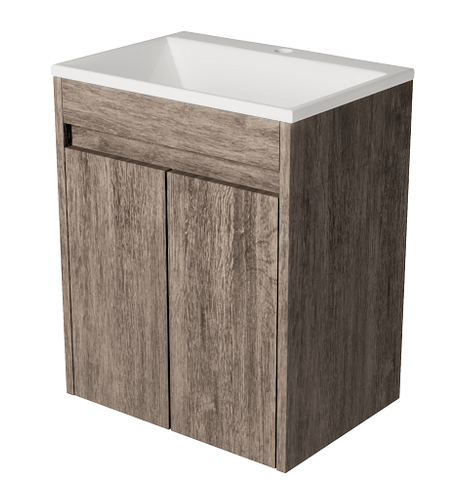 Wall-Hung Vanity Basin 500 | Contrarre Aged STone