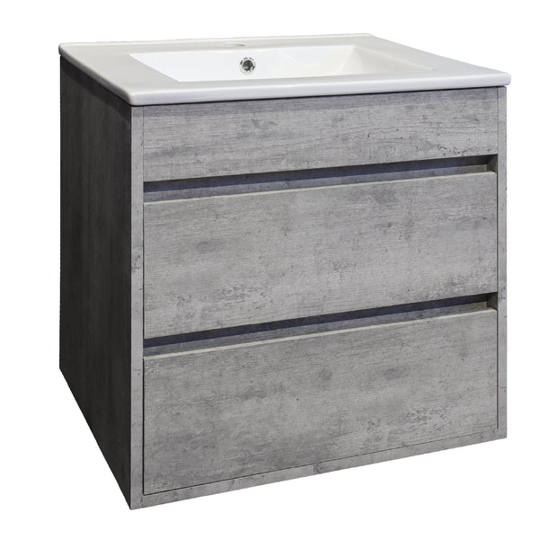 Stylo Deluxe Vanity Cabinet 600mm Cement Grey