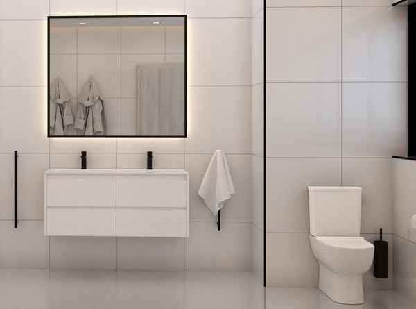 Wall-Hung Basin Cabinet | High Gloss White