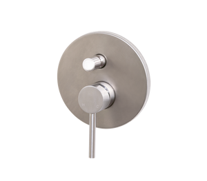 Concealed Diverter Mixer Tap | Moon Brushed Stainless Steel