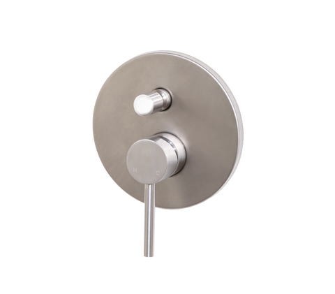 Concealed Diverter Mixer Tap | Moon Brushed Stainless Steel