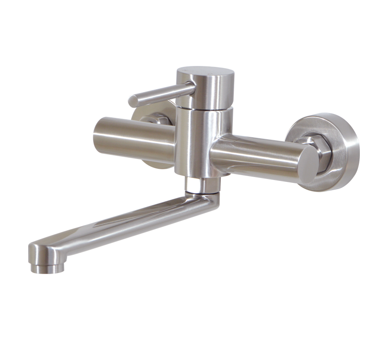 Sink Mixer Tap W/T | Moon Brushed Stainless Steel