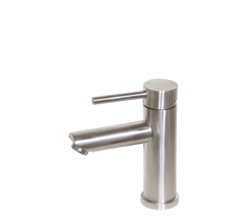 Basin Mixer Tap | Moon Brushed Stainless Steel