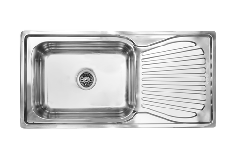 CAM AFRICA DROP IN SINK 1000 X 500 SINGLE END BOWL - Drop in sink | EmmerSan CAM Africa, Drop in, Single bowl, Sink, spo-default, spo-disabled