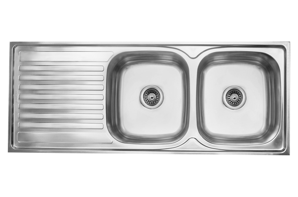 CAM AFRICA DROP IN SINK 1200 X 480 DOUBLE END BOWL - Drop in sink | EmmerSan CAM Africa, Double bowl, Drop in, Sink, spo-default, spo-disabled