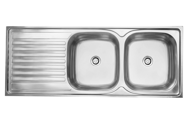 CAM AFRICA DROP IN SINK 1200 X 480 DOUBLE END BOWL - Drop in sink | EmmerSan CAM Africa, Double bowl, Drop in, Sink, spo-default, spo-disabled