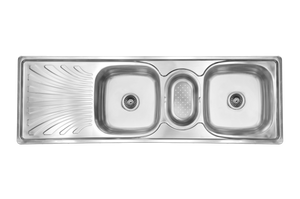 CAM AFRICA DROP IN SINK 1360 X 460 2.75 BOWLS - Drop in sink | EmmerSan CAM Africa, Double bowl, Drop in, Sink, spo-default, spo-disabled