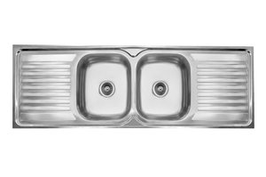 CAM AFRICA DROP IN SINK 1500 X 500 DOUBLE CENTRE BOWL -  | EmmerSan CAM Africa, Double bowl, Drop in, Sink, spo-default, spo-disabled