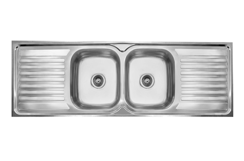 CAM AFRICA DROP IN SINK 1500 X 500 DOUBLE CENTRE BOWL -  | EmmerSan CAM Africa, Double bowl, Drop in, Sink, spo-default, spo-disabled