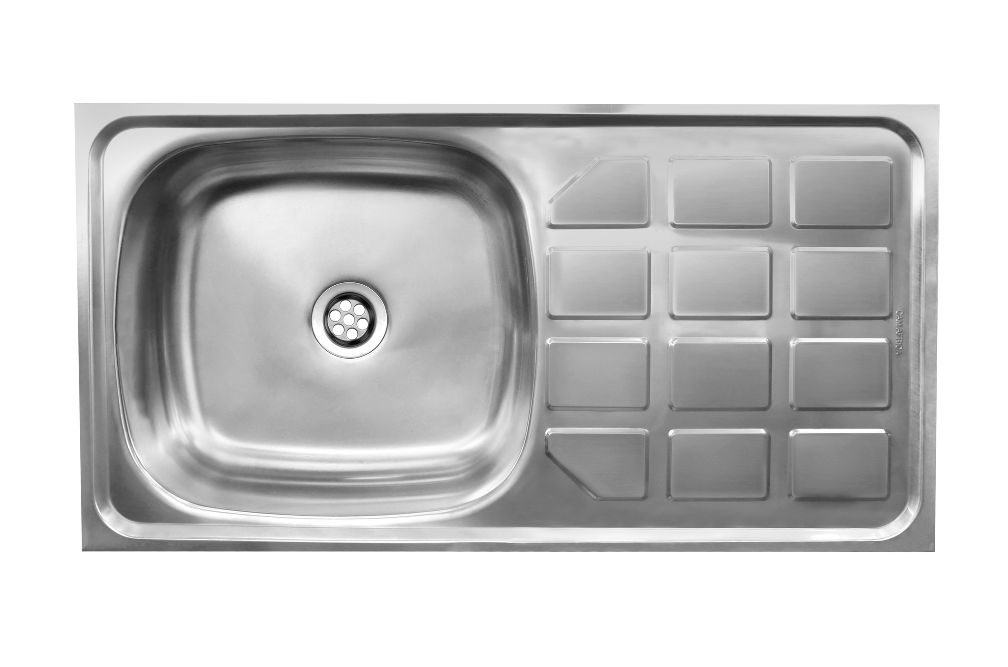 CAM AFRICA DROP IN SINK 750 X 400 SINGLE END BOWL - Drop in sink | EmmerSan CAM Africa, Drop in, Single bowl, Sink