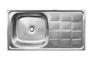 CAM AFRICA DROP IN SINK 750 X 400 SINGLE END BOWL - Drop in sink | EmmerSan CAM Africa, Drop in, Single bowl, Sink