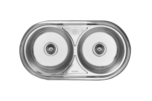 CAM AFRICA OVAL DROP IN SINK 860 X 440 DOUBLE BOWL - Drop in sink | EmmerSan CAM Africa, Double bowl, Drop in, spo-default, spo-disabled, Stainless Steel